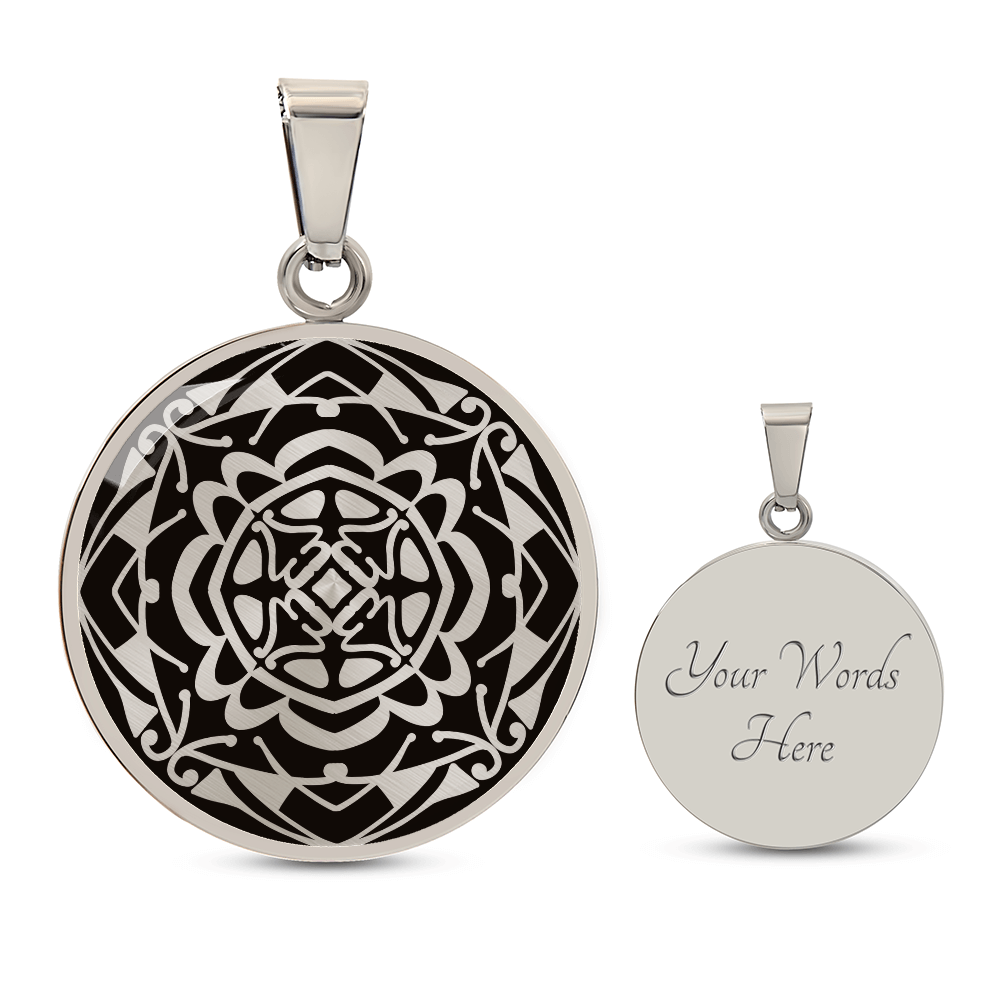 Wordala Word Mandala Necklace "WORTHY"