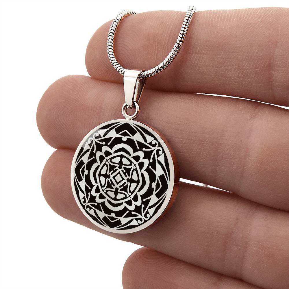 Wordala Word Mandala Necklace "WORTHY"