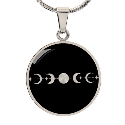 Moon Phase - Custom Engraved Message on Back