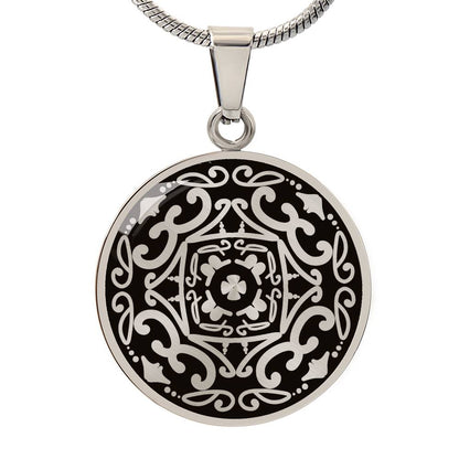 Wordala Word Mandala Necklace "PEACE"