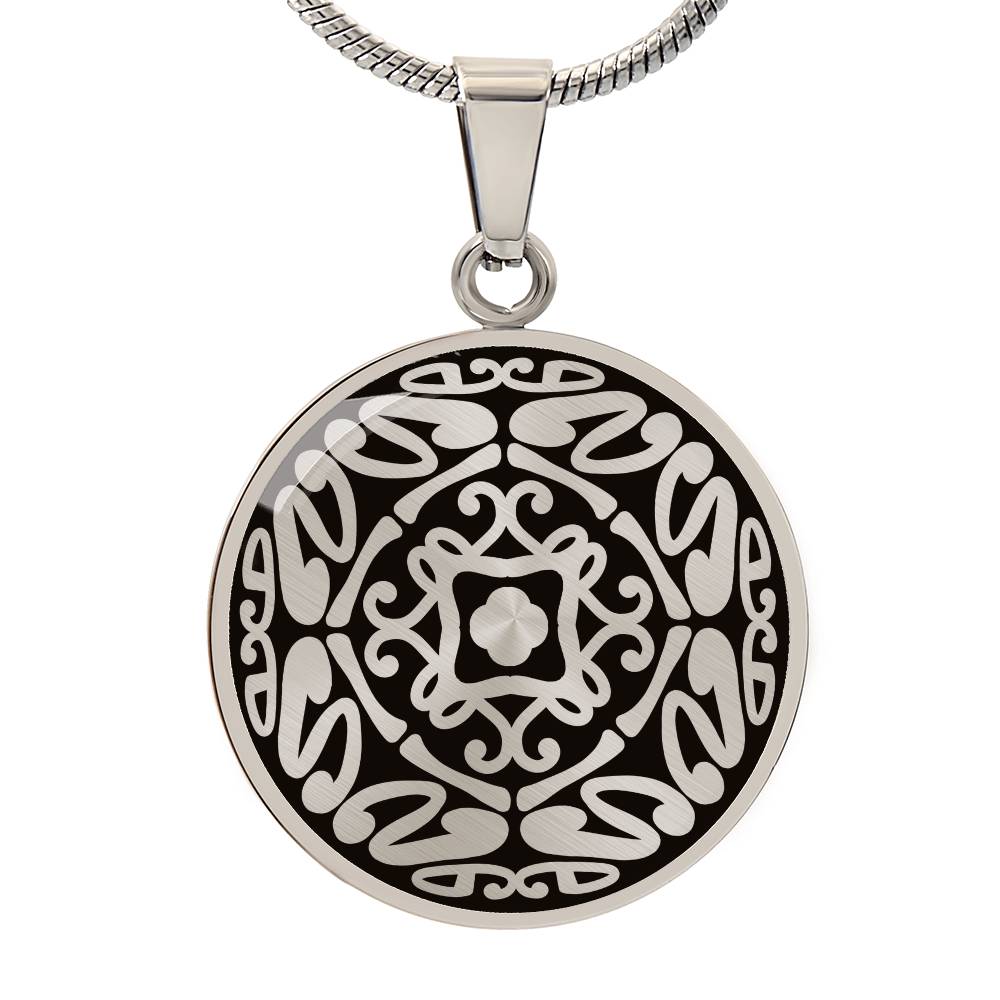 Wordala Word Mandala Necklace "RISE"