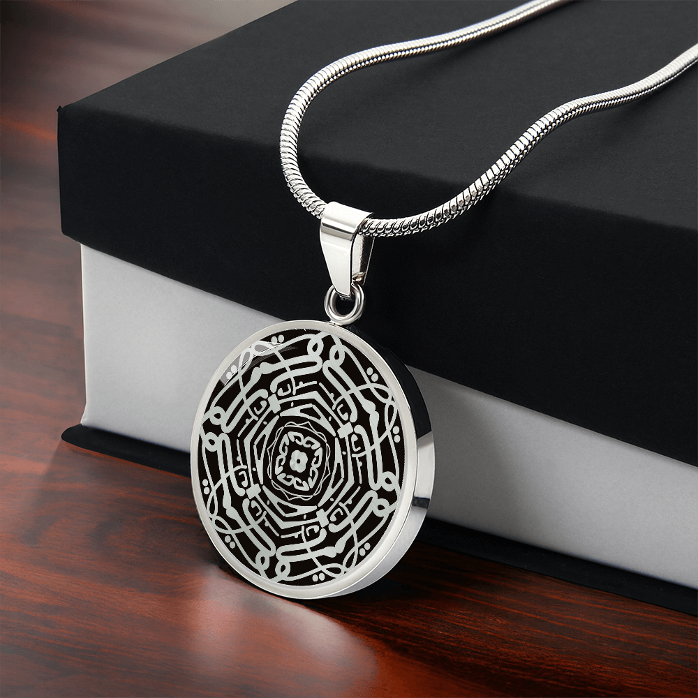 Wordala Word Mandala Necklace "GRATEFUL"