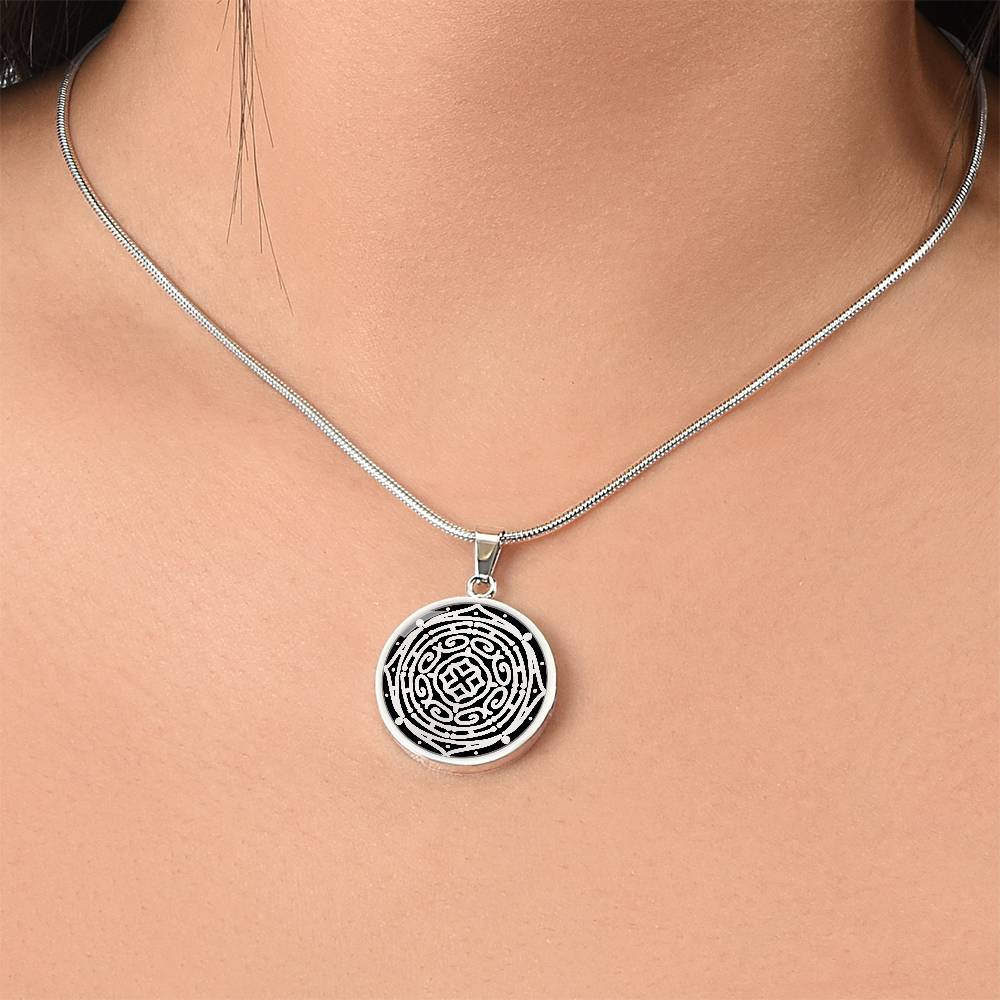 Wordala Word Mandala Necklace "ALOHA"