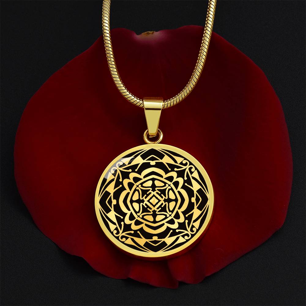 Wordala Word Mandala Necklace "WORTHY"