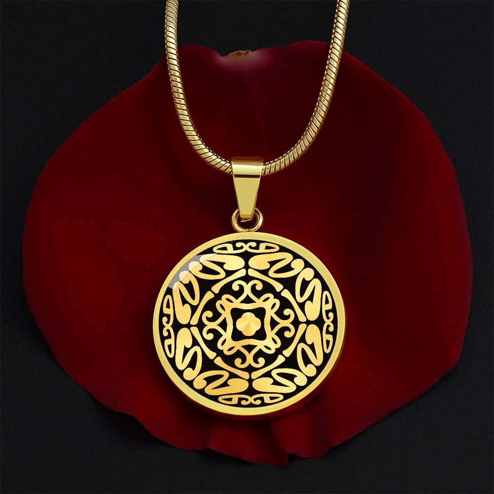 Wordala Word Mandala Necklace "RISE"