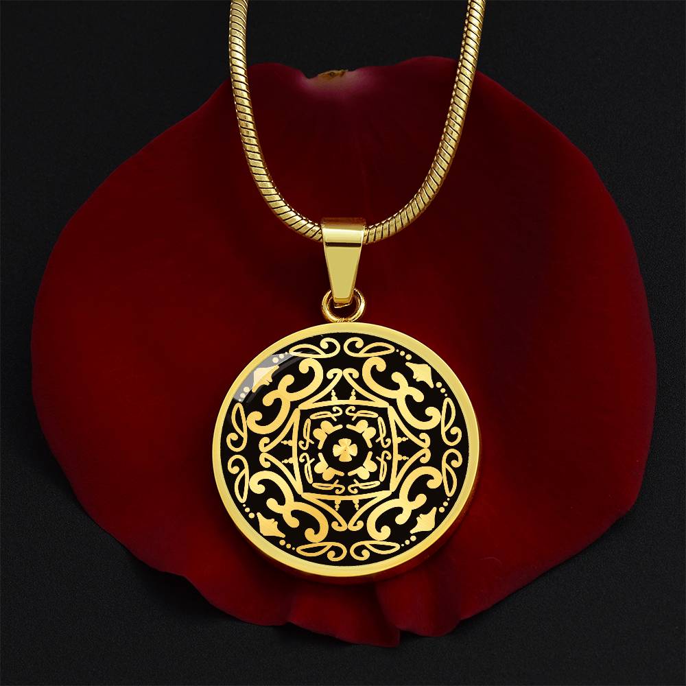 Wordala Word Mandala Necklace "PEACE"