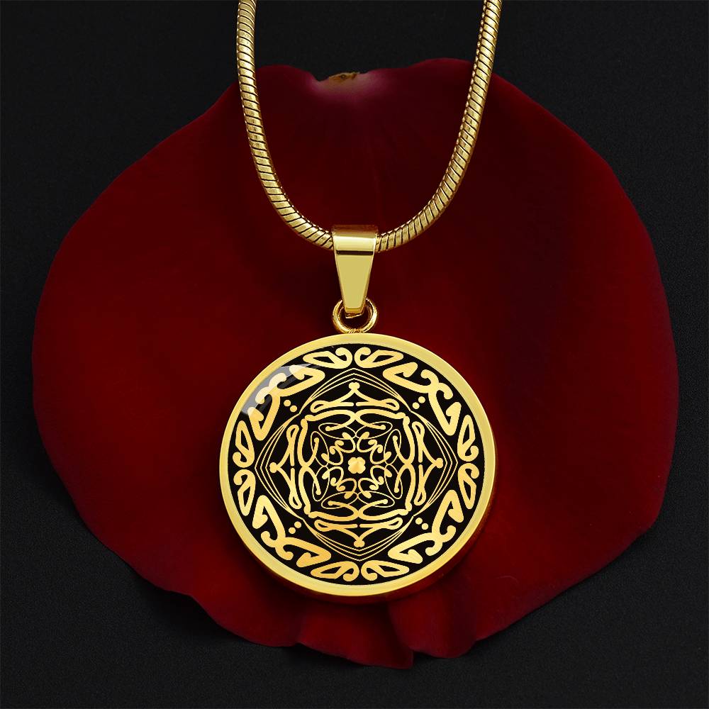 Wordala Word Mandala Necklace "COURAGE"