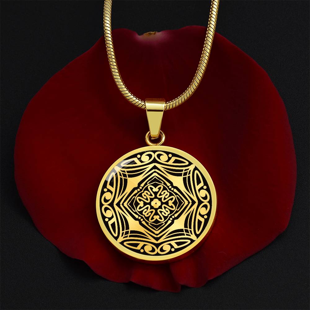 Wordala Word Mandala Necklace "SHINE"