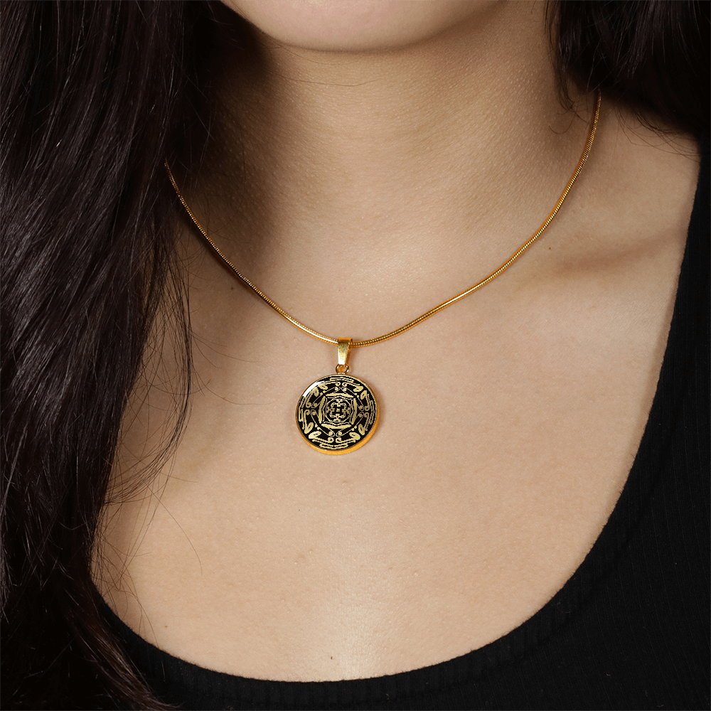 Wordala Word Mandala Necklace "ENOUGH"