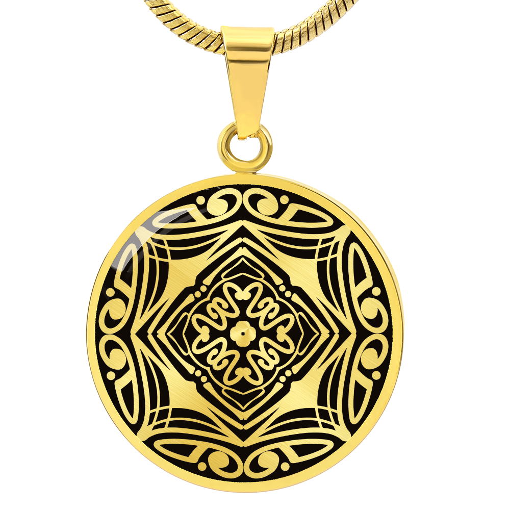 Wordala Word Mandala Necklace "SHINE"