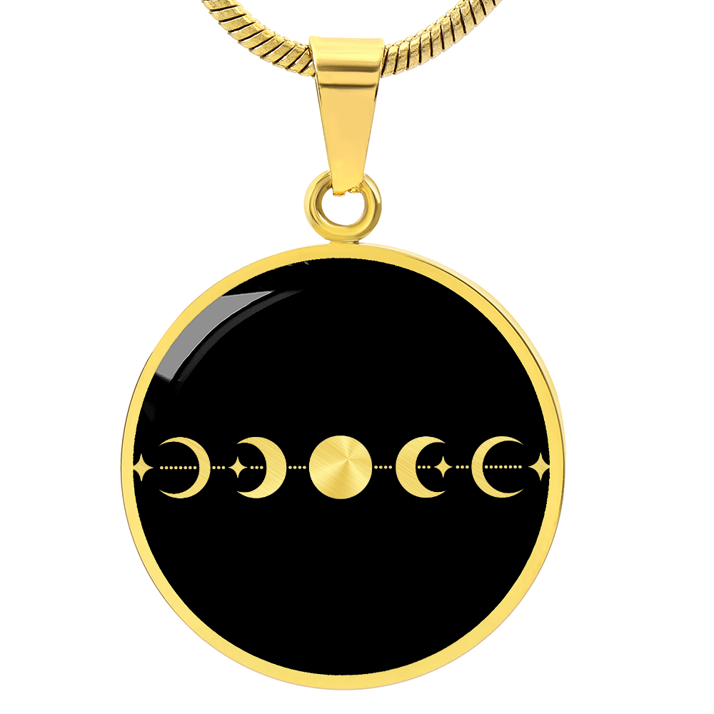 Moon Phase - Custom Engraved Message on Back