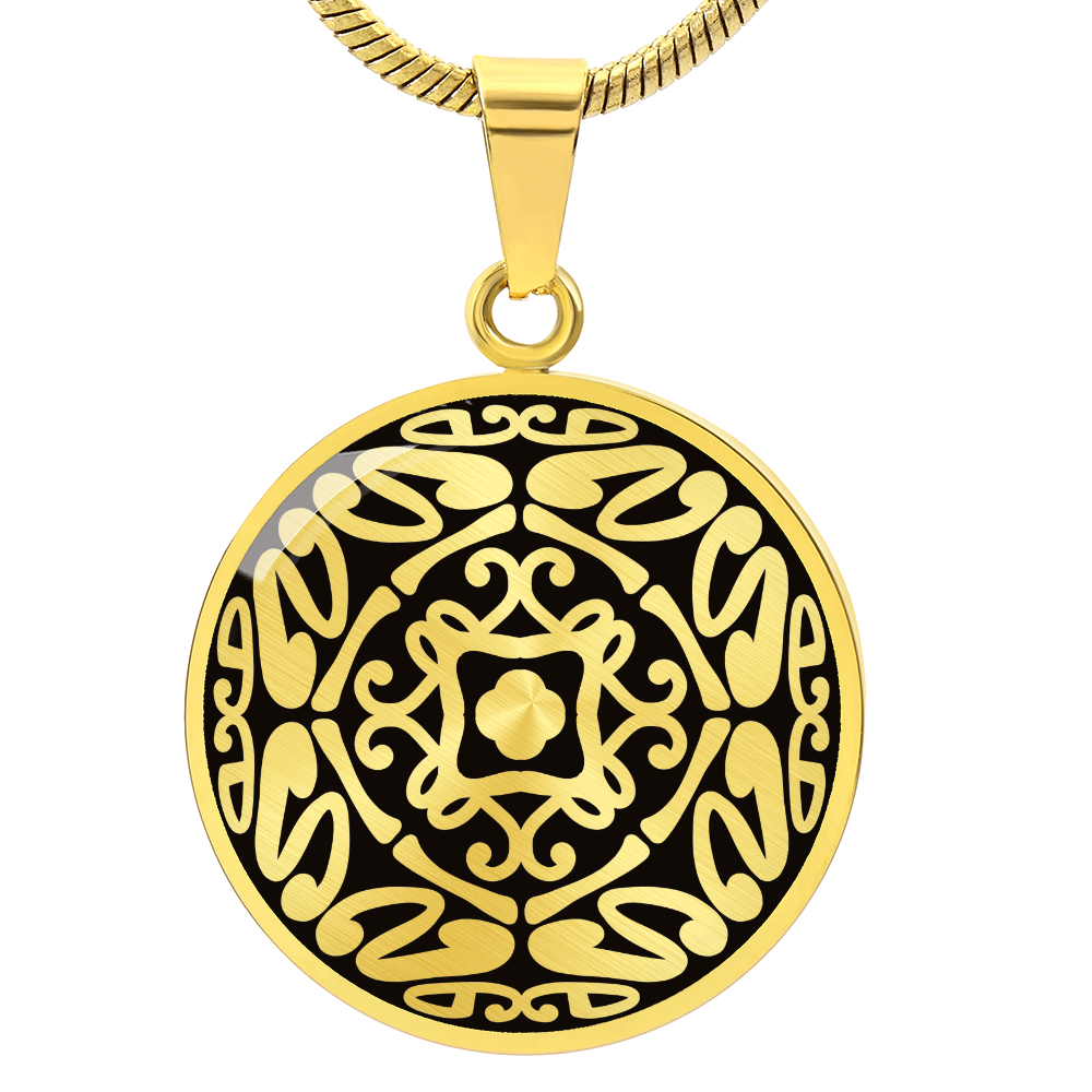 Wordala Word Mandala Necklace "RISE"