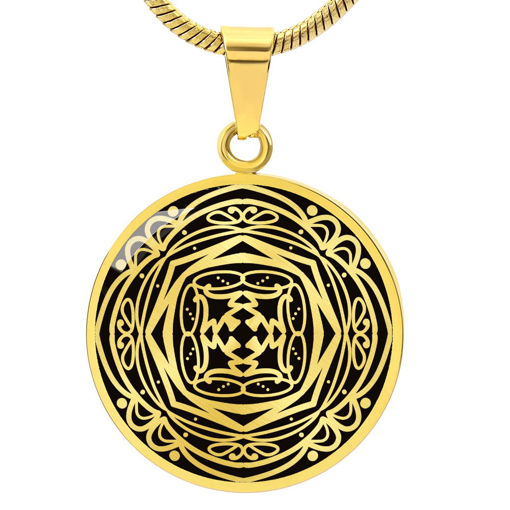 Wordala Word Mandala Necklace "WONDER"