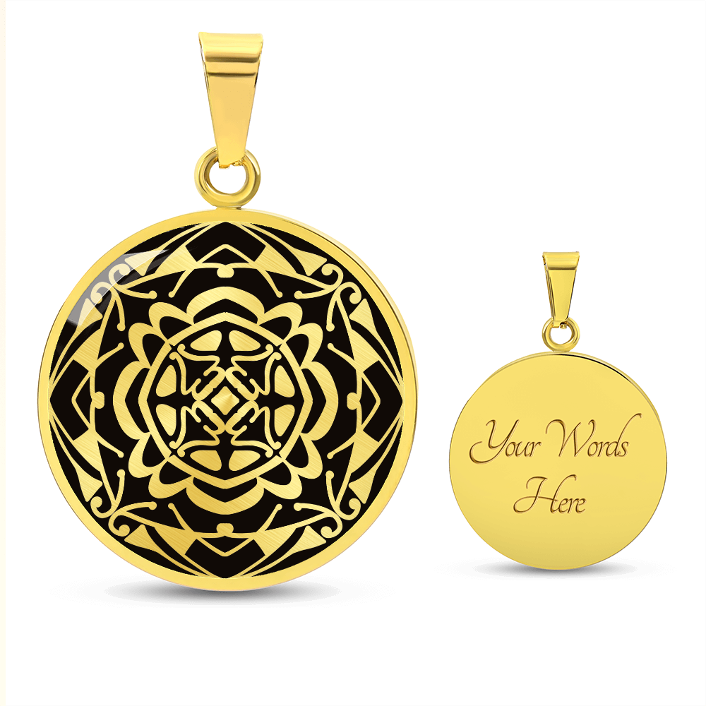 Wordala Word Mandala Necklace "WORTHY"