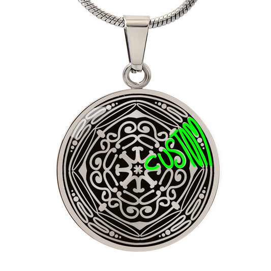 Custom "Wordala" Word Mandala Necklace NEW!