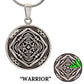 Wordala Word Mandala Necklace "WARRIOR"